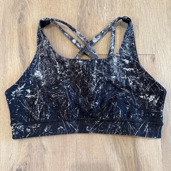 Lululemon Size 6 Energy Bra W2AM5S Nulux Alouette Limited Edition Print - Picture 3 of 7